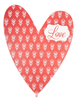 Red/White Heart topper