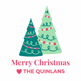 Christmas gift tag stickers