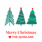 Christmas gift tag stickers