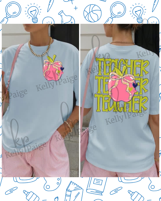ADULT Apple Teacher shirt