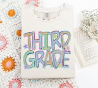 Tilted letters CUSTOM shirt