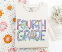 Tilted letters CUSTOM shirt