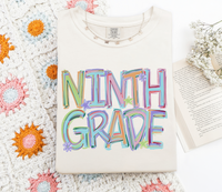 Tilted letters CUSTOM shirt