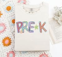 Tilted letters CUSTOM shirt