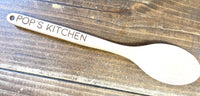 Custom engraved wooden spoons