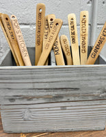 Custom engraved wooden spoons