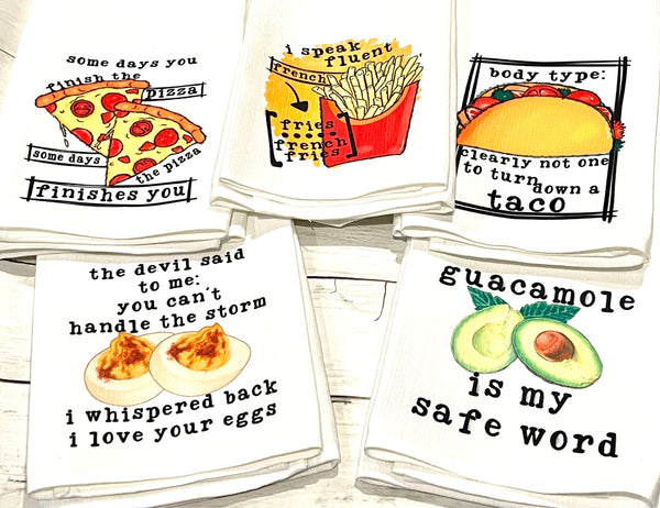 Fun Food kitchen towels