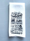 Recipe kitchen towel