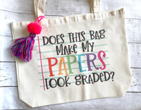 Graded papers Tote