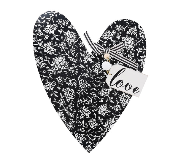 Black/White Heart topper