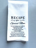 Recipe kitchen towel